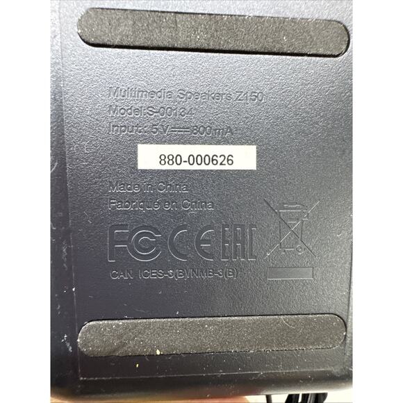 Logitech Black Z150 Multimedia 2.0 Portable Computer Speakers TESTED & WORKING - Picture 7 of 7